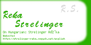 reka strelinger business card